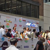 Satheesh addressing audience at FIA parade
