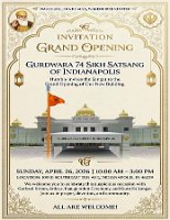 Poster about New Gurdwara