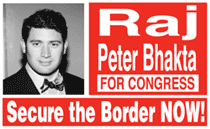 Raj Bhakta, NRI, nominee for the United States House of Representatives