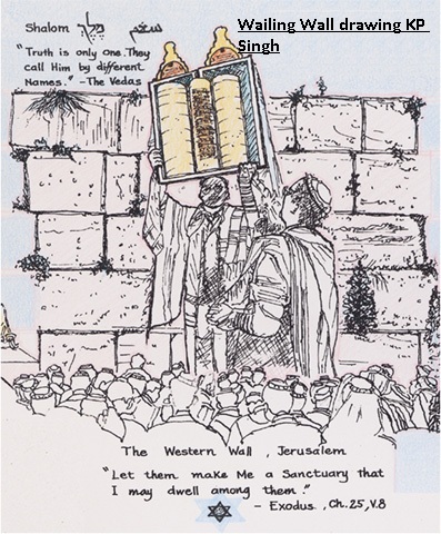 Wailing-Wall-drawing-KP-Singh
